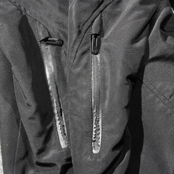 TUMI T-Tech Packable Hoodie Men's L Black Travel Weatherproof Reflective Luxury - Picture 7 of 10